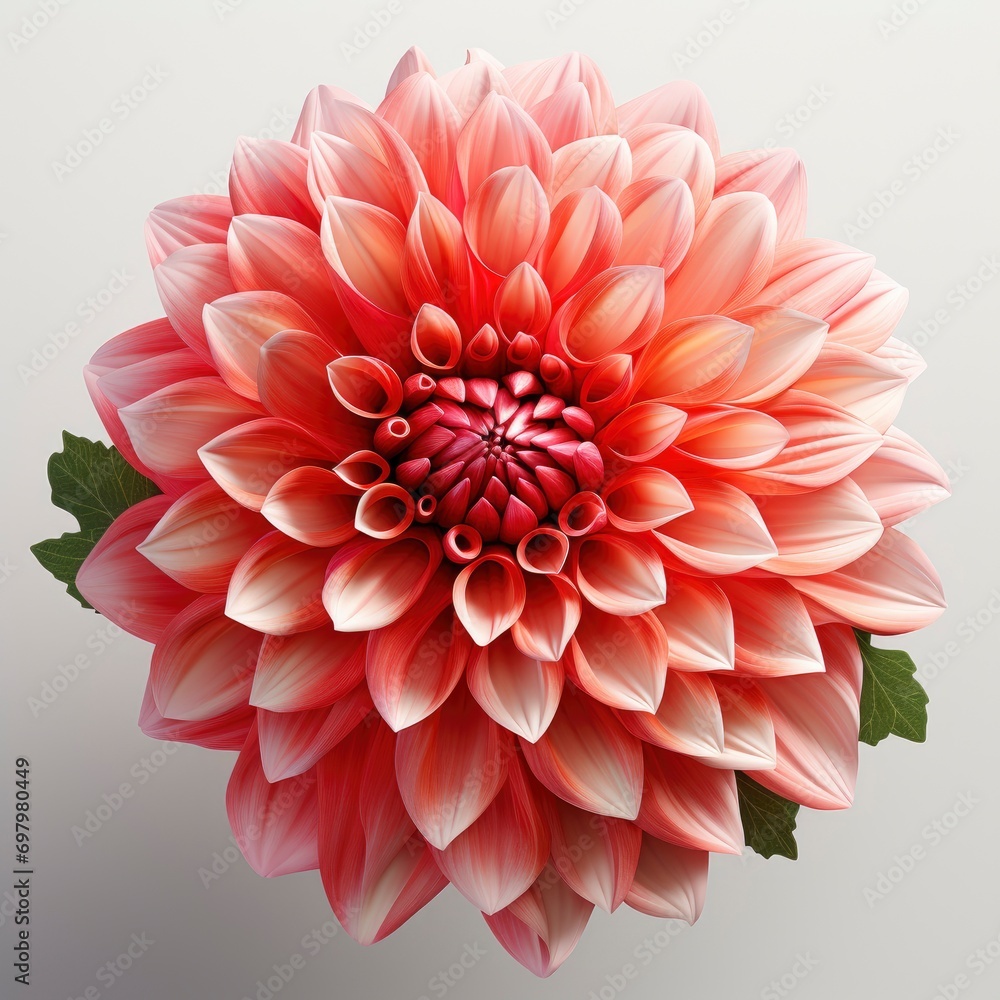 Dahlia Flower On White Background, Illustrations Images Dahlia Flower On White Background, Illustrations Images