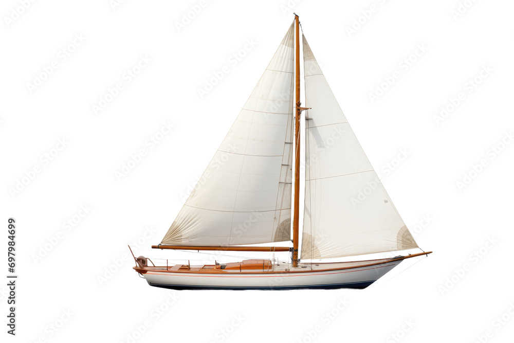 The Sailboat Isolated On Transparent Background