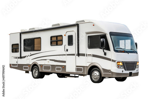 The RV Recreational Adventure Isolated On Transparent Background