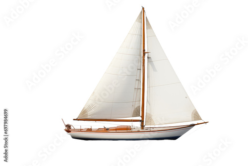 The Sailboat Isolated On Transparent Background