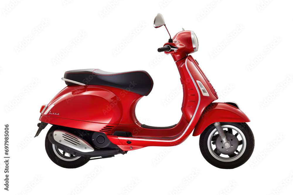 Scooter Sojourn Isolated On Transparent Background