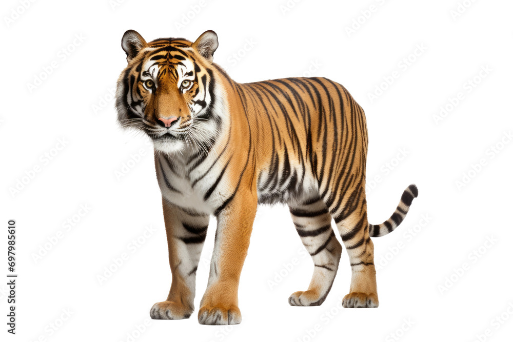 The Regal Tiger Isolated On Transparent Background