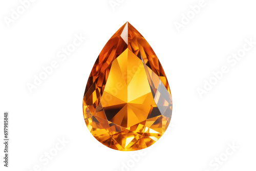 Precious Topaz Isolated On Transparent Background