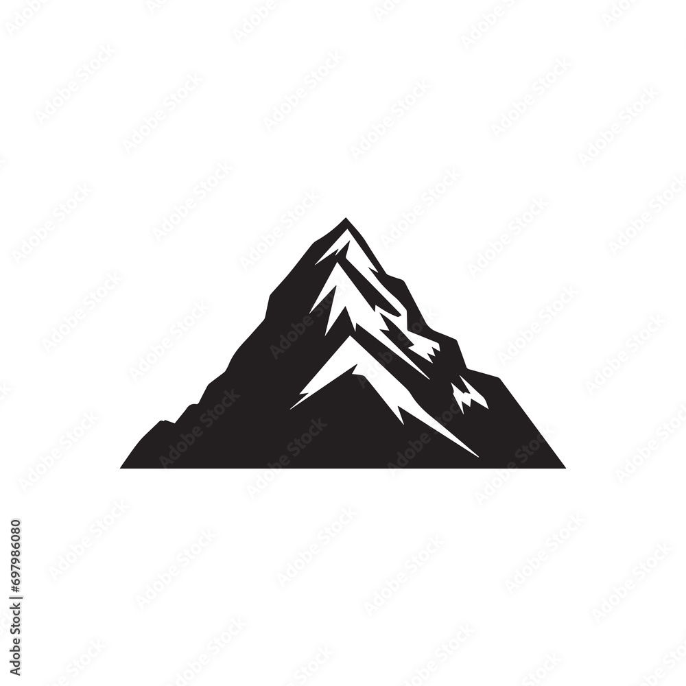 Mountain icon Logo Template vector illustration design.