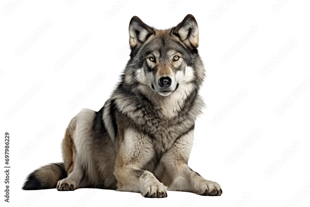 Majestic Wolf Isolated On Transparent Background