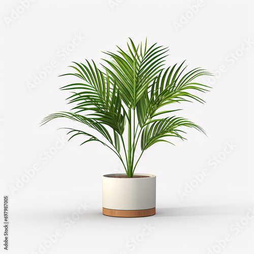 3D green plant decorative plant illustration  indoor plant home gardening rendering illustration