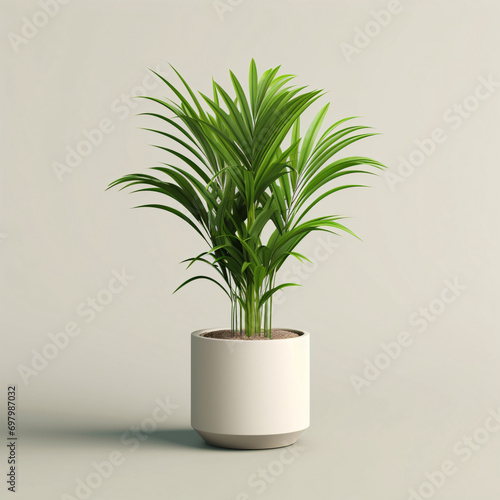3D green plant decorative plant illustration, indoor plant home gardening rendering illustration