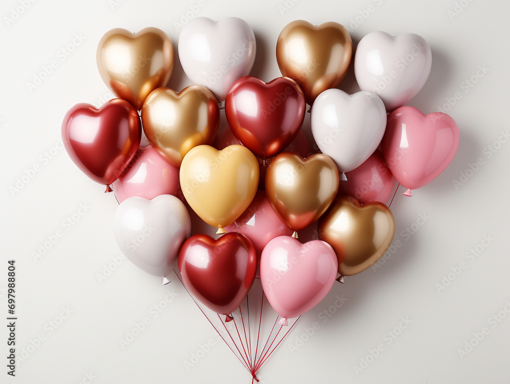Balloons in the shape of a heart Balloons in the shape of a heart