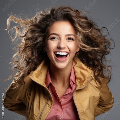 Young Smiling Happy Fun Cheerful Successful On White Background  Illustrations Images