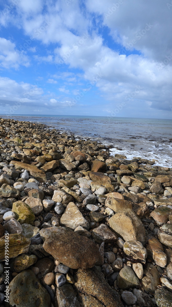 rocks on the shoreline