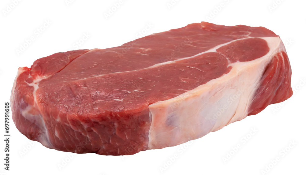raw beef steak - isolated on transparent background