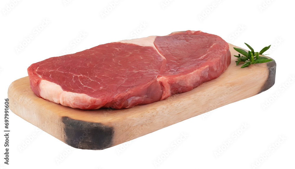 raw beef steak - isolated on transparent background raw beef steak - isolated on transparent background