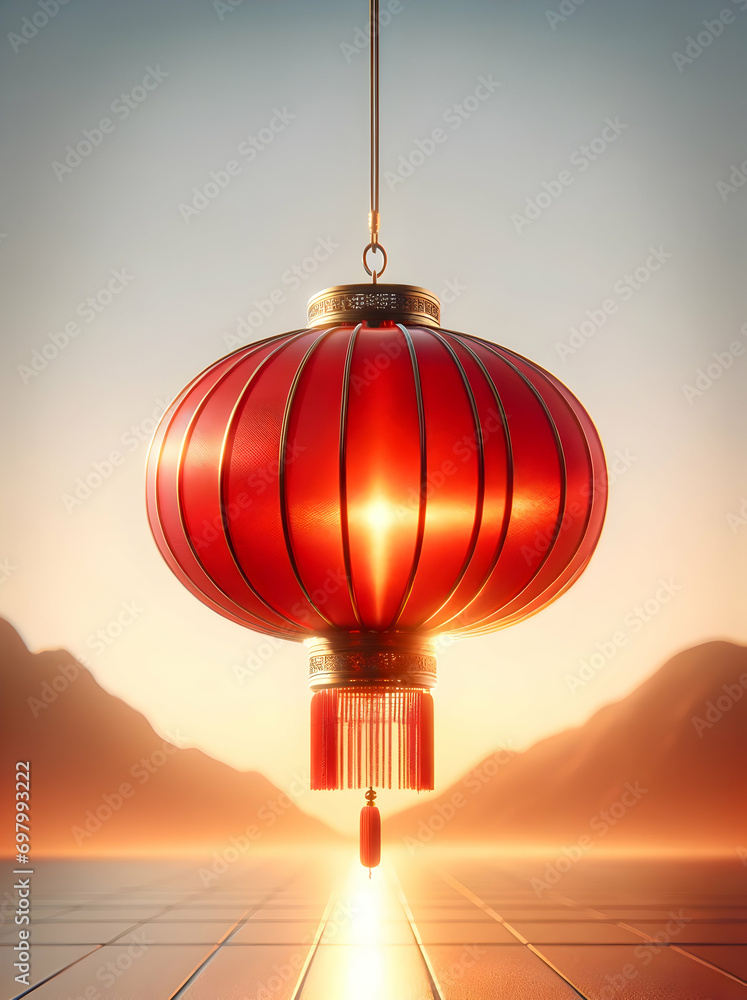 Obraz premium Chinese lantern wallaper.
