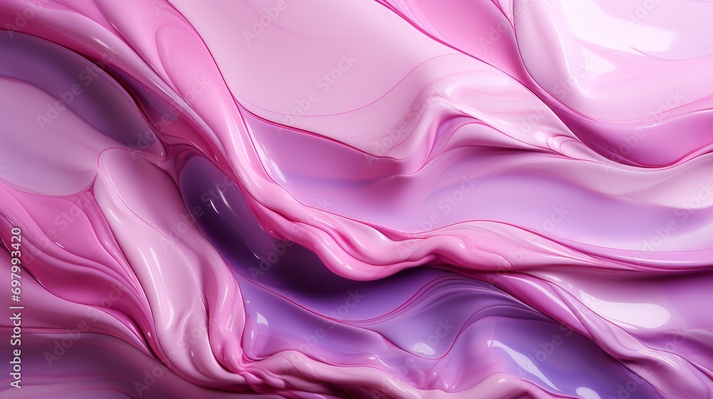 Obraz premium A swirling concoction of lilac, pink, magenta, and violet fabric creates an abstract vision of dreamy hues and vibrant energy