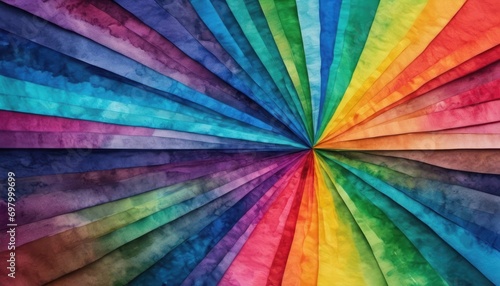 a close up of a multicolored umbrella with a large circle of colors in the middle of the rainbow - hued section of the umbrella  with the center of the rainbow in the middle.