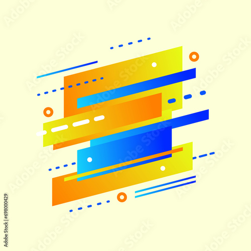 Diagonal line abstract banner design. Geometric gradient color background