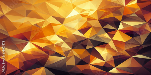 abstract gradient low polygon geometric mosiac asymmetrical background color of rich gold pantone 4k dimension