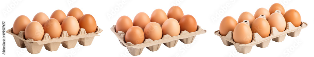 Eggs in a carton box, Transparent background PNG Eggs in a carton box, Transparent background PNG