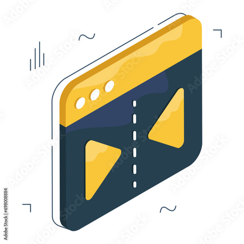 A colored design icon of reflect tool

