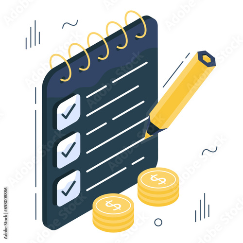 Perfect design icon of checklist

