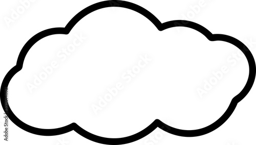 Groovy cloud illustration