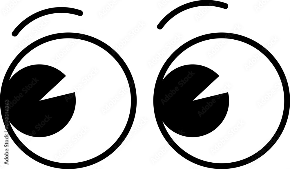 Comic eye illustration Comic eye illustration