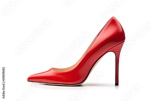 red high shoes isolated on white background