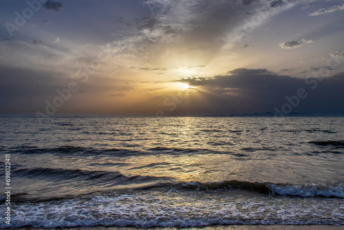Sunset Over the Tunisian Ocean