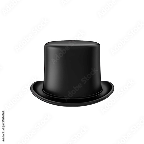 top hat isolated
