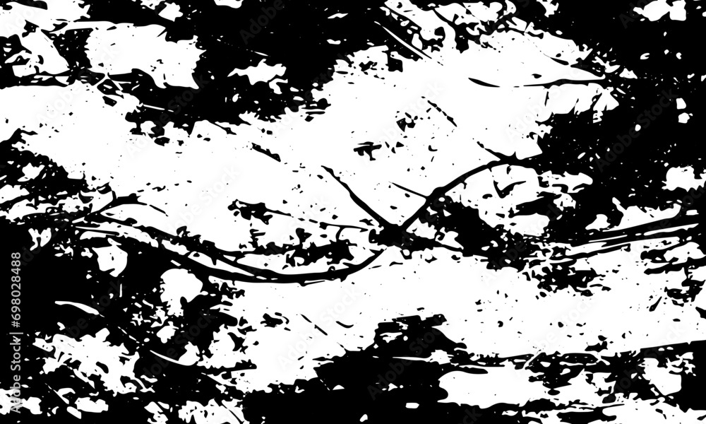 Fototapeta premium Abstract grunge black texture. Vector background, frame, banner, wall.