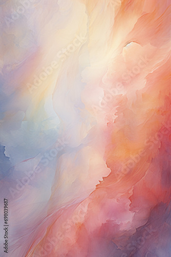 Subtle gradients of warm and cool tones, creating a harmonious and balanced abstract aura.
