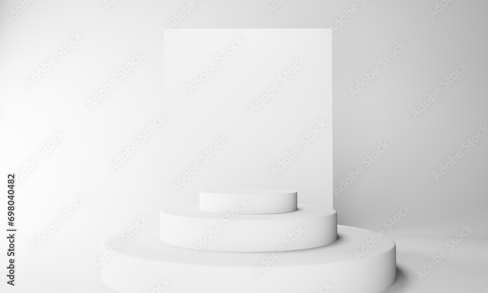 Christmas 3d style Product podium scene with flying falling white gift box with gold bow.3d illustration. Christmas 3d style Product podium scene with flying falling white gift box with gold bow.3d illustration.