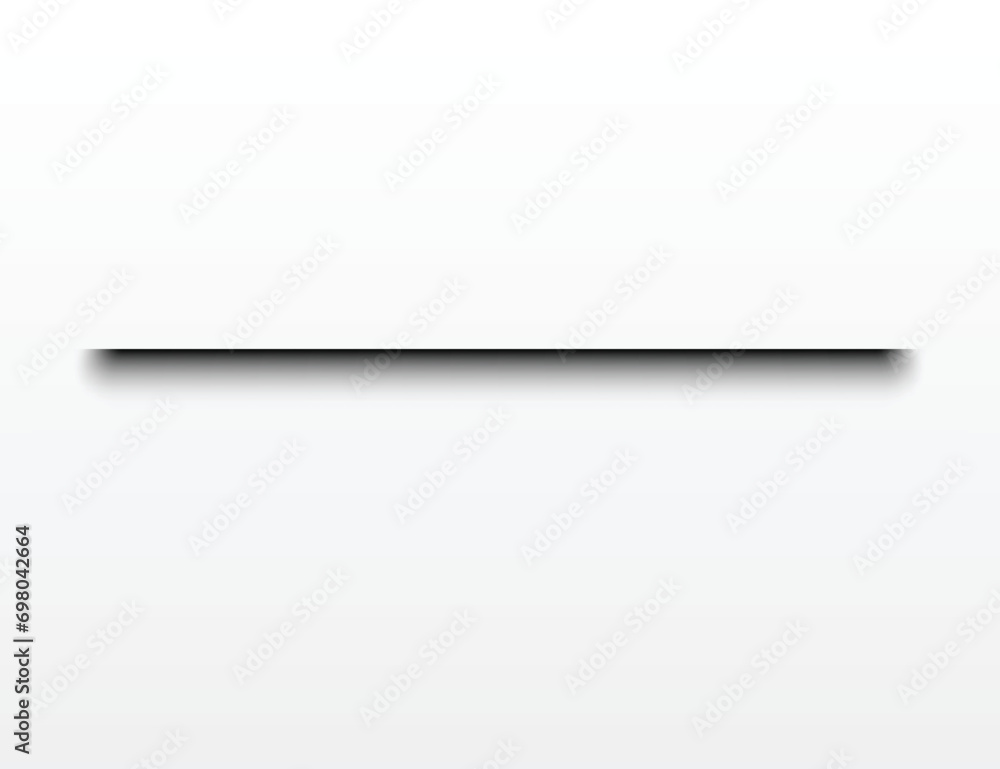 Obraz premium Shadow effect. Realistic blurred edges shadow of isolated template. Rectangular val drop shadow for any vector objects