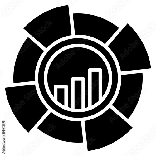 Trend Wheel Chart Icon Element For Design