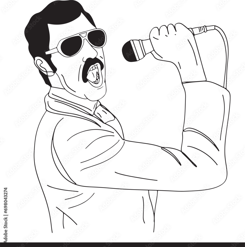Rapper Logo Sketch Drawing Illustration Pop Singer Monogram Cartoon rapper-logo-sketch-drawing-illustration-pop-singer-monogram-cartoon