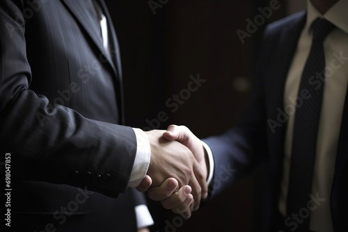 Businessmen Shaking Hands © zwbookworm