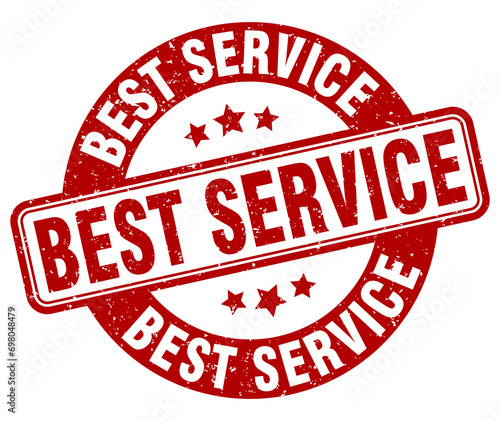 best service stamp. best service label. round grunge sign