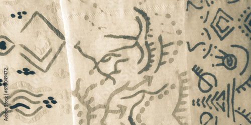 Wallpaper Mural Dark Sketch. Vintage Tie Dye Concept. Hand Torontodigital.ca