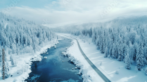 Snow winter road © Cedar
