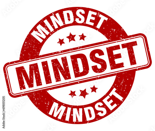 mindset stamp. mindset label. round grunge sign