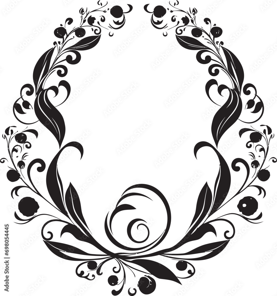Oasis Swirls Serene Font O Vector Art Oriental Aura Exotic Letter O Decor Vector