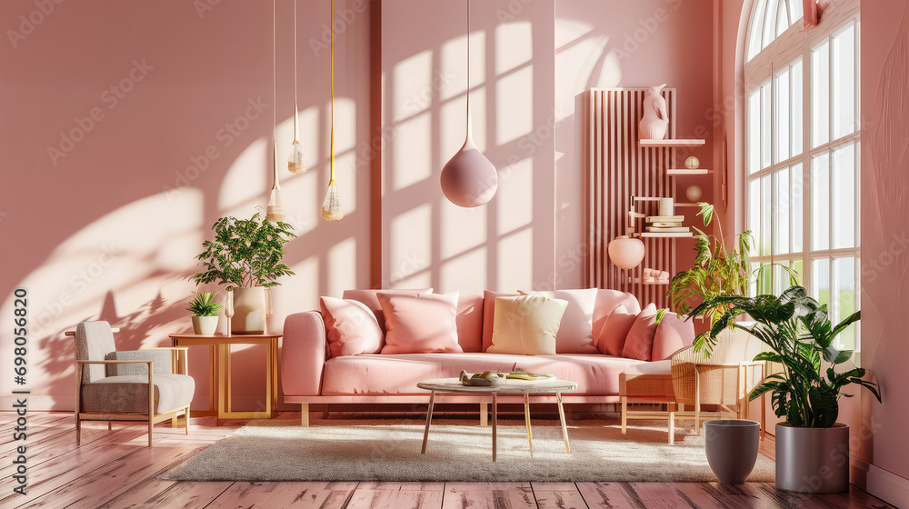Fototapeta premium living room on background