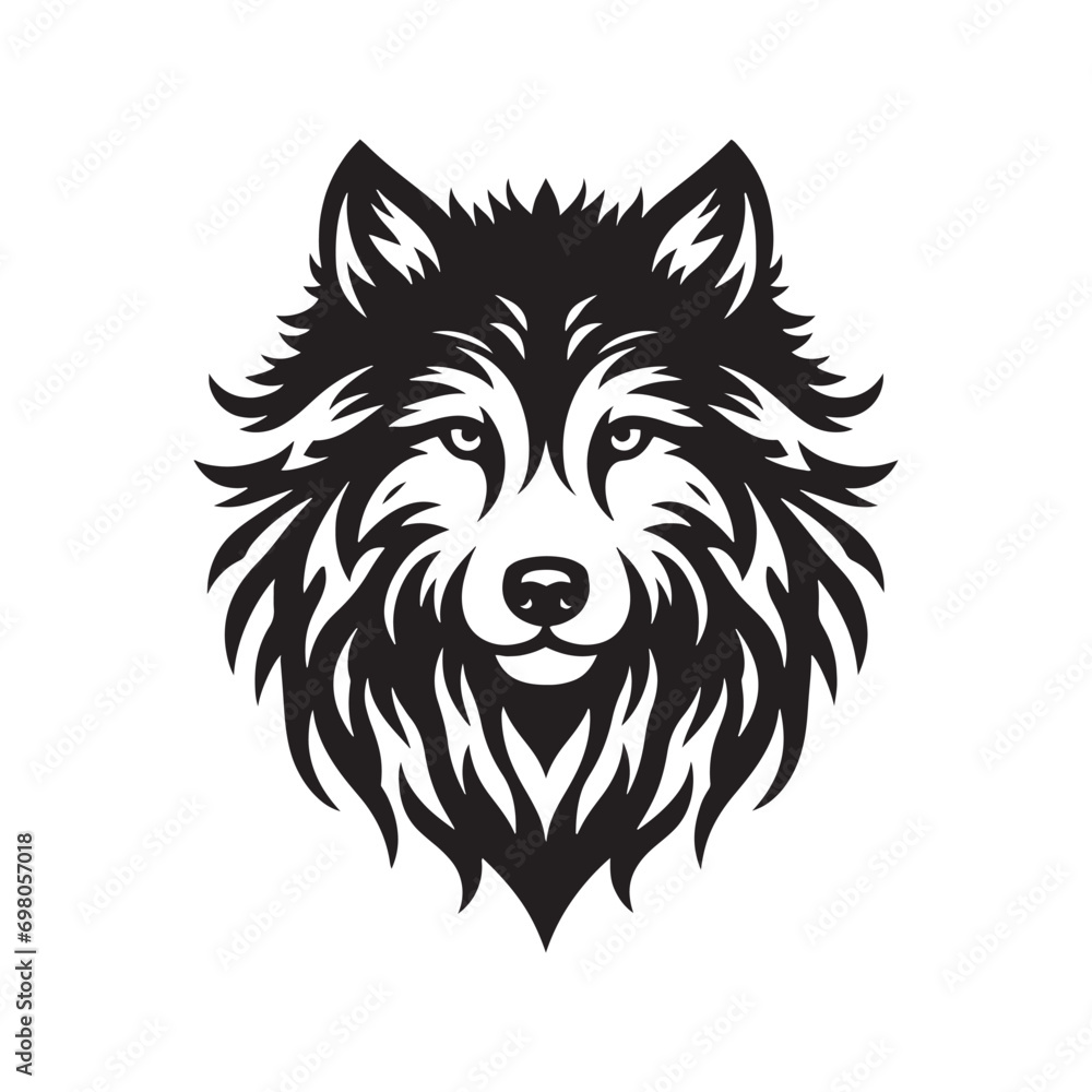 Animal Face Shadows: A Visual Journey into the Intriguing World of Wildlife Expressions - Black vector wolf face Silhouette
Animal Face Shadows: A Visual Journey into the Intriguing World of Wildlife Expressions - Black vector wolf face Silhouette