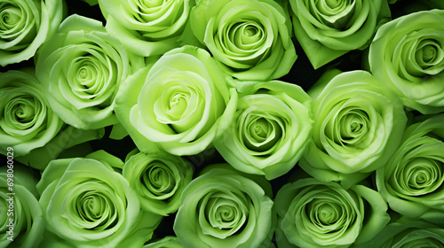 Green roses background
