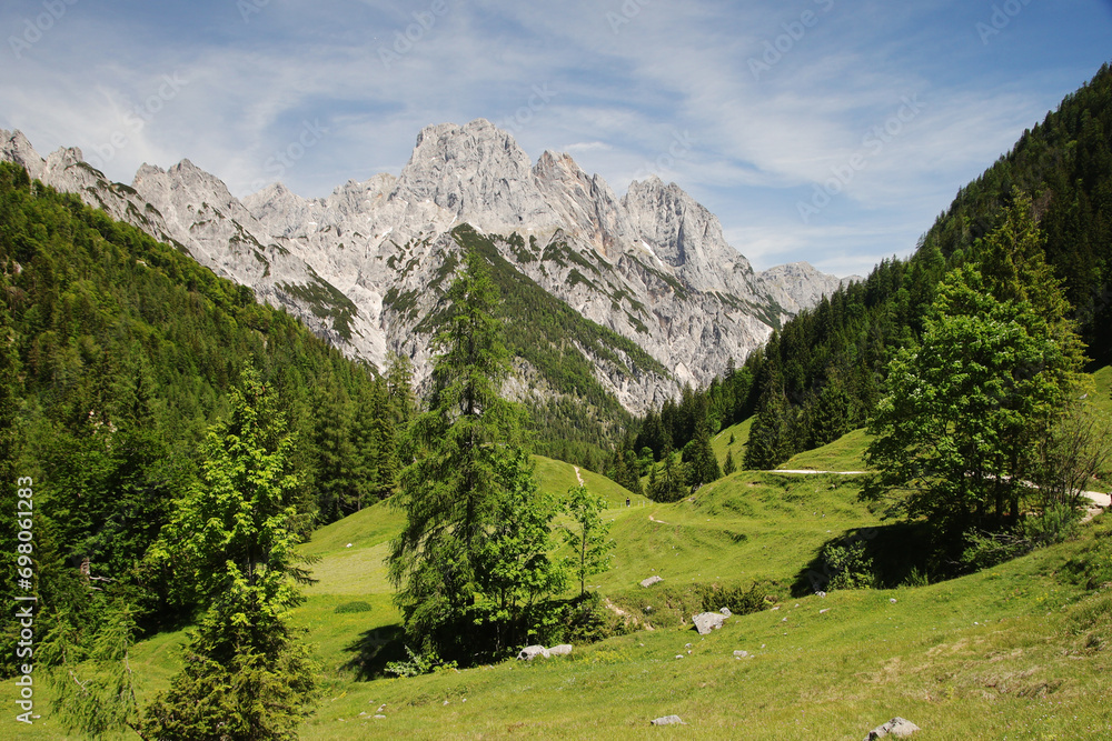 A path through Berchtesgaden National park from Ramsau to Weissbach bei Lofer	