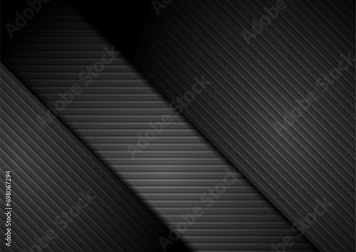 Black lines and stripes geometric minimal abstract background. Vector design
