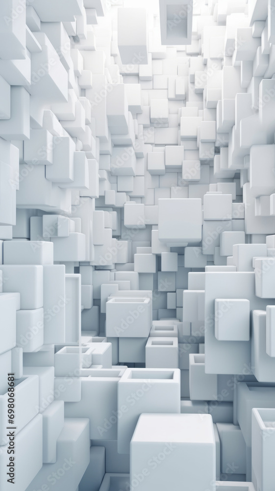 White 3D squares abstract background texture. White 3D squares abstract background texture.