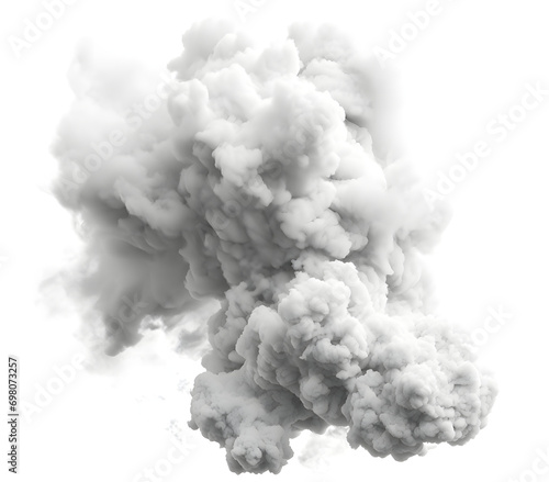 explosion of white smoke
