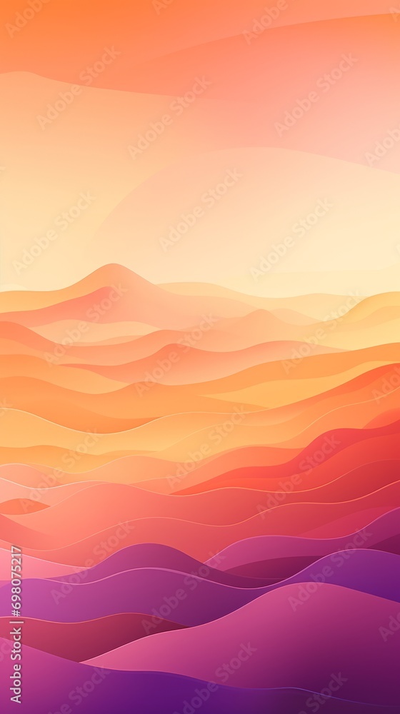 Abstract sunrise with warm gradients