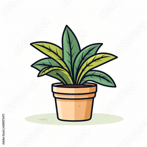 Icon of Plants isolated on white background